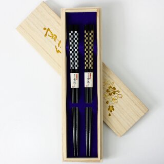 Essst�bchen Paar-Set Check in Kiri-Box, 2 Paare