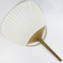 Blattf�cher Uchiwa wei� - zum bemalen & dekorieren, 37 x...