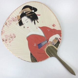 Blattf�cher Uchiwa Geisha & Kirschbl�ten