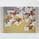 Grußkarte Kirschblüten, Doppelkarte mit Umschlag