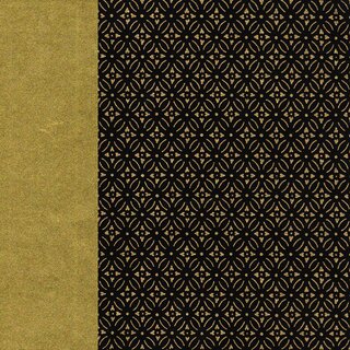 Double Color Washi Takumi Hanabishi schwarz-gold 25 cm
