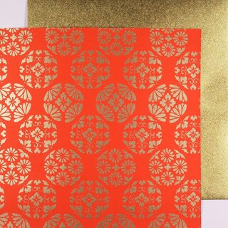Double Color Washi Takumi Kessho rot-gold, verschiedene Größen