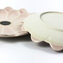Blütenteller rosa, 2er Set, 12 cm Ø