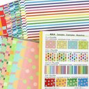 Chiyogami Mix 200 Blatt, 4 Muster, 4 Farben, 15 cm