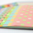 Chiyogami Mix 200 Blatt, 4 Muster, 4 Farben, 15 cm