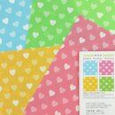 Herzchen-Origami 15 cm, 40 Blatt