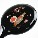 Handspiegel Maiko schwarz, 21 cm lang