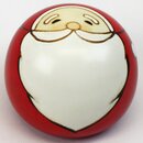 Kokeshi Weihnachtsmann, kugelförmig, 6 cm hoch