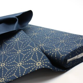 Meterware Sashiko, vorgedruckter Stoff Asa no Ha zum Besticken