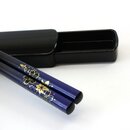 Essstäbchen mit Case "Hana Yuzen" blau,...
