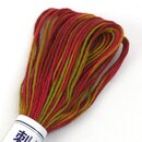 Garn für Sashiko, mehrfarbig rot-bunt 20 m