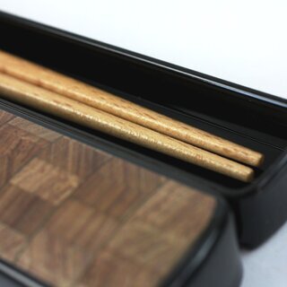 Essst�bchen mit Case, Holzdesign, St�bchen mit Transportbeh�lter