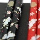 Essstäbchen Paar-Set Häschen & Mond, schwarz & rot