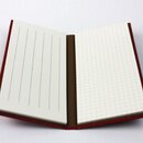 Notizblockmappe mit 2 Notizblocks, Urushi, rot