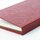 Notizblockmappe mit 2 Notizblocks, Urushi, rot