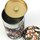 Teedose Kraniche & Pflaumenblüten, 200 g, schwarz, mit Metalldeckel