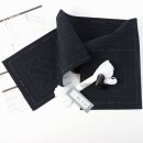 Sashiko Stickerei-Set 5 Untersetzer blau, mit Garn &...