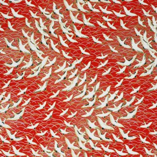 Washibogen Kranich rot 48 x 64 cm