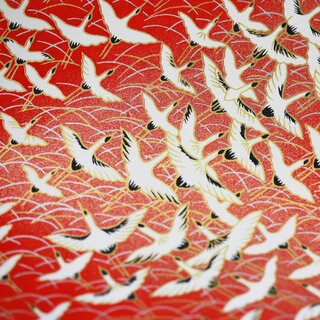 Washibogen Kranich rot 48 x 64 cm