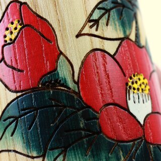 Kokeshi Tsubaki Goyomi (Saison der Kamelien) 19 cm