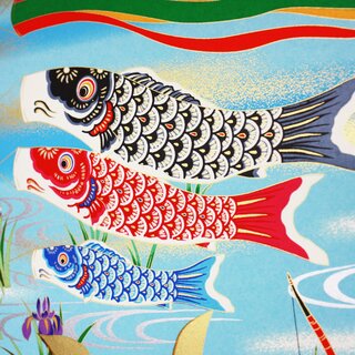 Washi-Bildbogen Jungenfest mit Koinobori