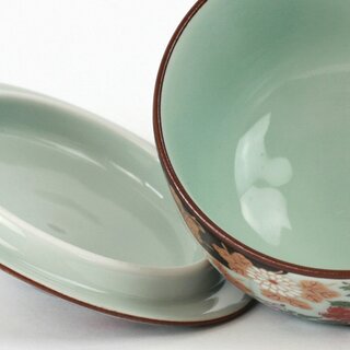 Teeschale P�onien, mit Deckel 150 ml