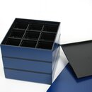 Bentobox, Partybox, dreistöckig, dunkelblau