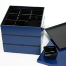 Bentobox, Partybox, dreistöckig, dunkelblau