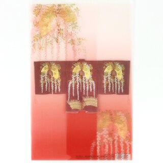 Klarsichtmappe Blauregen & Fcher, 21,7 x 13,5 cm