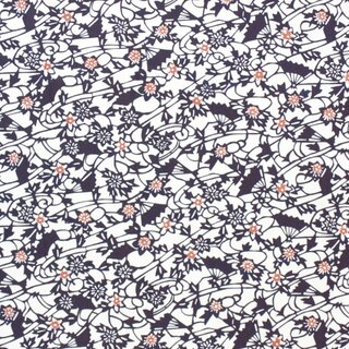 Washibogen Fcher & Blten, blau-wei 55 x 80 cm