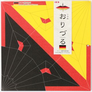 Kranich Origami Flaggen-Design 15 cm Deutschland