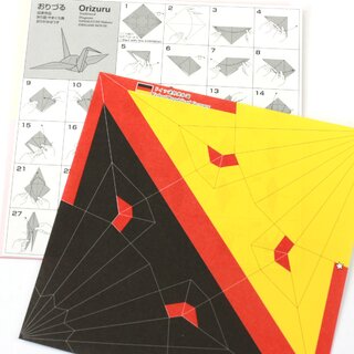 Kranich Origami Flaggen-Design 15 cm Deutschland