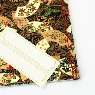 Notizbuch mit traditioneller Bindung 18 x 13 cm, Fcher
