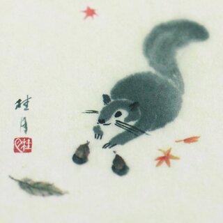Briefpapierset Washi Hitokusei Tiermotive