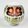 Daruma 15 cm, weiß, handbemalt