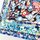Origami Washi 15 cm blaugemustert