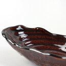 Schale oval rotbraun, 20 x 9,5 cm