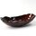 Schale oval rotbraun, 20 x 9,5 cm
