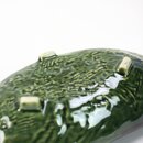 Schale oval grün, 20 x 9,5 cm