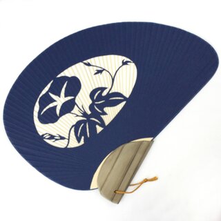 Blattf�cher Uchiwa Trichterwinde blau,  seitlicher Griff