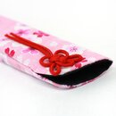 Fächeretui Sakura pink, 22 cm lang