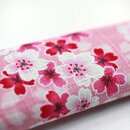 Fächeretui Sakura pink, 22 cm lang