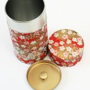 Teedose Kirschblüte rot 200 g, mit Metalldeckel