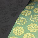 DC Flower Pattern grün, Rückseite schwarz, 96 x 65 cm