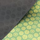 DC Flower Pattern grün, Rückseite schwarz, 96 x 65 cm