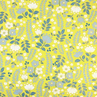 Washibogen Blumengarten gelb  48 x 64 cm