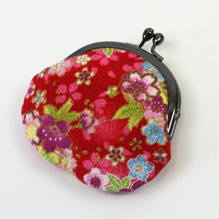 Geldb�rse, Knipsb�rse rot 8,5 x 9,5 cm