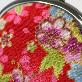 Geldb�rse, Knipsb�rse rot 8,5 x 9,5 cm