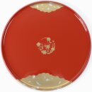 Lacktablett Ume no hana rot  30 cm Ø