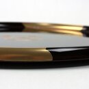 Lacktablett Ume no hana schwarzbraun 30 cm Ø